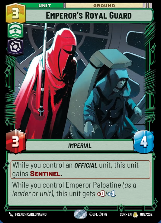 Emperor's Royal Guard (SOR) Rare Star Wars Unlimited Fantasy Flight Games Standard Non-Foil 