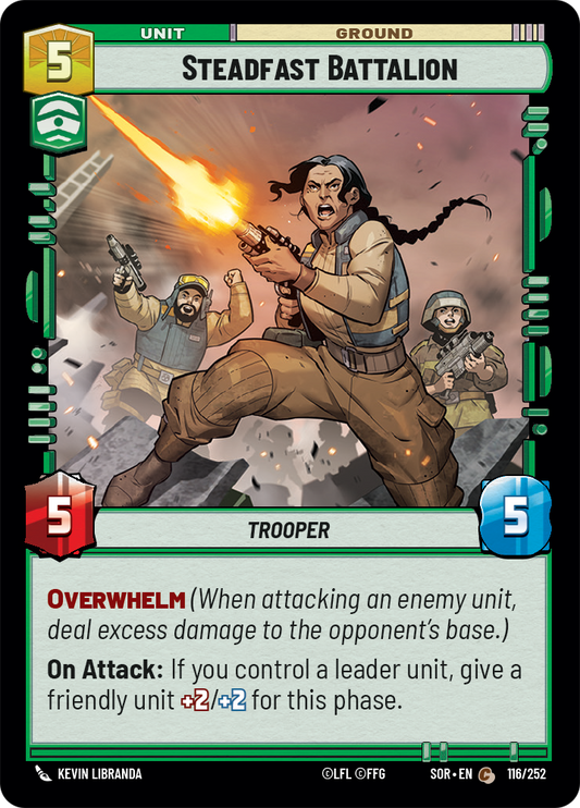 Steadfast Battalion (SOR) Common Star Wars Unlimited Fantasy Flight Games Standard Non-Foil 