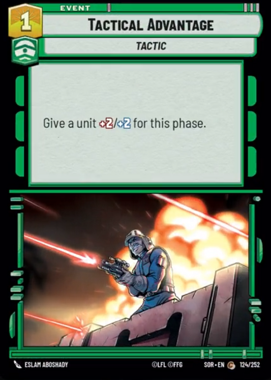 Tactical Advantage (SOR) Common Star Wars Unlimited Fantasy Flight Games Standard Non-Foil 