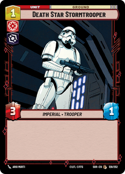 Death Star Stormtrooper (SOR) Common Star Wars Unlimited Fantasy Flight Games Standard Non-Foil 