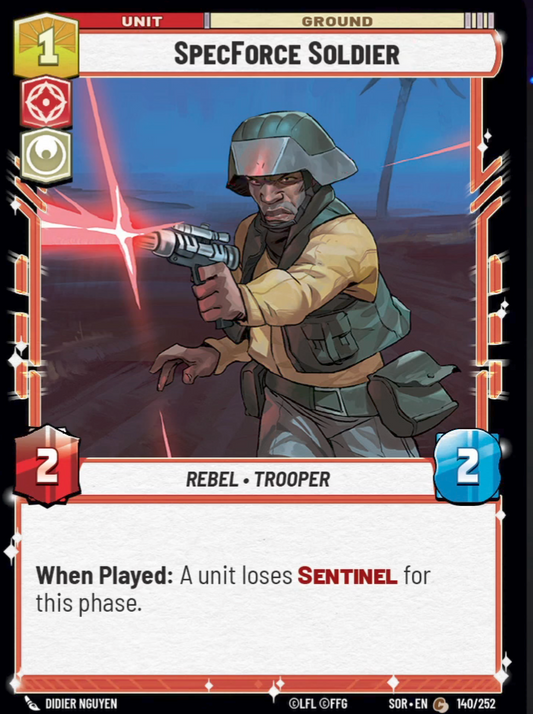 SpecForce Soldier (SOR) Common Star Wars Unlimited Fantasy Flight Games Standard Non-Foil 