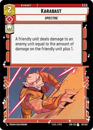 Karabast (SOR) Uncommon Star Wars Unlimited Fantasy Flight Games Standard Non-Foil 