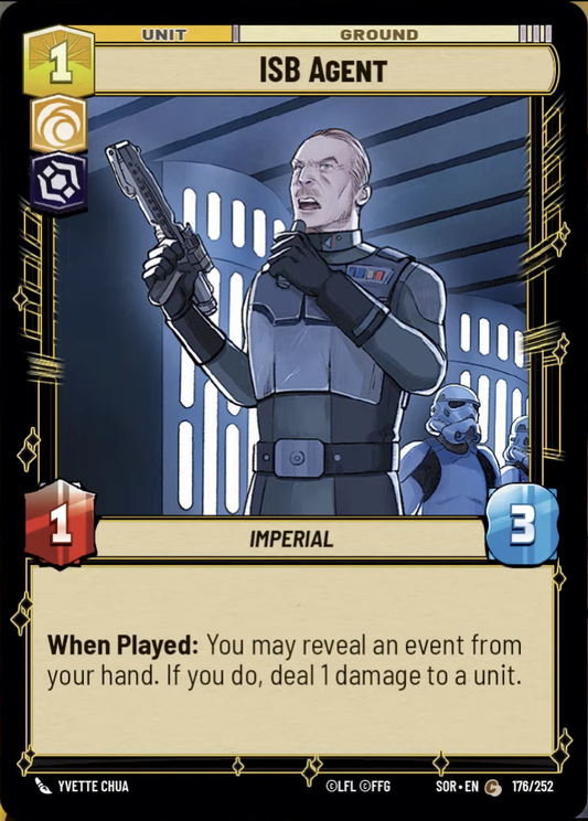 ISB Agent (SOR) Common Star Wars Unlimited Fantasy Flight Games Standard Non-Foil 