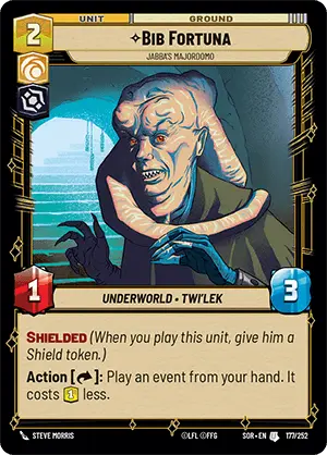 Bib Fortuna - Jabba's Majordomo (SOR) Uncommon Star Wars Unlimited Fantasy Flight Games Standard Non-Foil 
