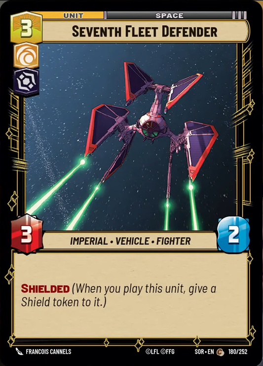Seventh Fleet Defender (SOR) Common Star Wars Unlimited Fantasy Flight Games Standard Non-Foil 