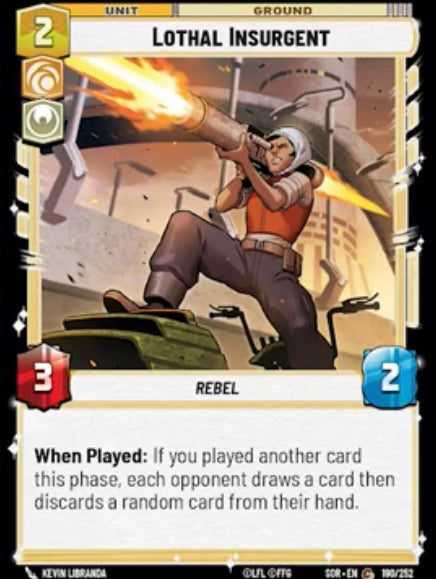 Lothal Insurgent (SOR) Common Star Wars Unlimited Fantasy Flight Games Standard Non-Foil 