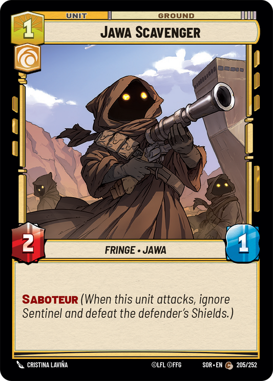 Jawa Scavenger (SOR) Common Star Wars Unlimited Fantasy Flight Games Standard Non-Foil 