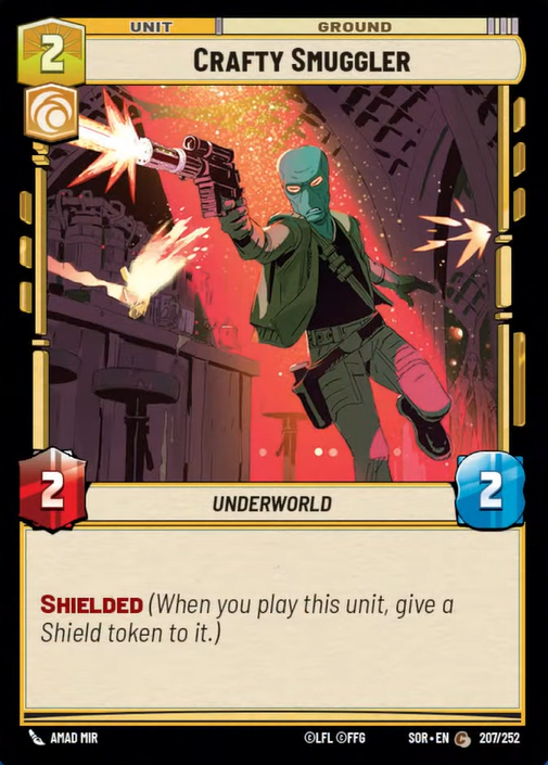 Crafty Smuggler (SOR) Common Star Wars Unlimited Fantasy Flight Games Standard Non-Foil 