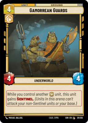 Gamorrean Guards (SOR) Common Star Wars Unlimited Fantasy Flight Games Standard Non-Foil 