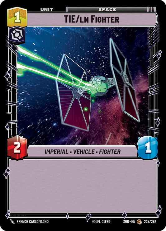 TIE/ln Fighter (SOR) Common Star Wars Unlimited Fantasy Flight Games Standard Non-Foil 