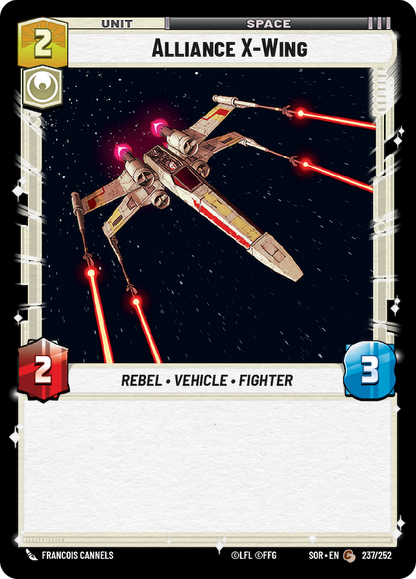 Alliance X-Wing (SOR) Common Star Wars Unlimited Fantasy Flight Games Standard Non-Foil 