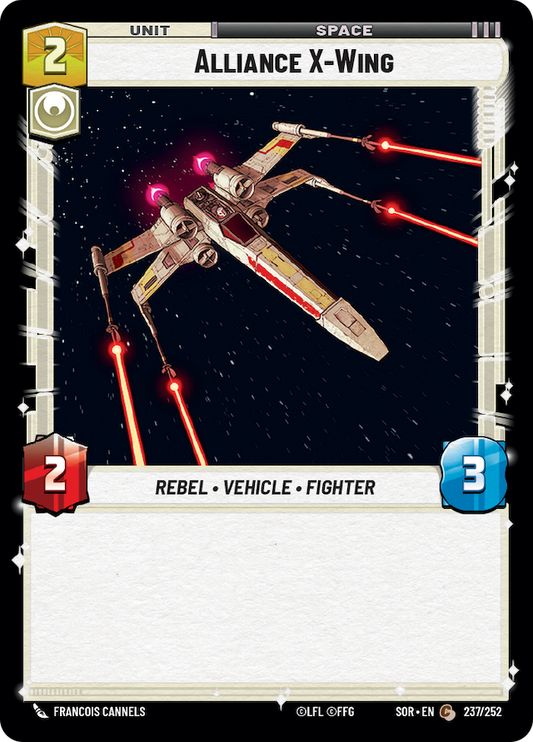 Alliance X-Wing (SOR) Common Star Wars Unlimited Fantasy Flight Games Standard Non-Foil 