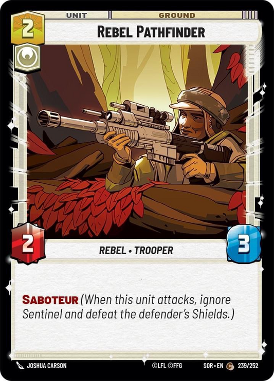 Rebel Pathfinder (SOR) Common Star Wars Unlimited Fantasy Flight Games Standard Non-Foil 