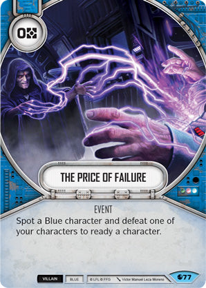 The Price of Failure (SoR) Common Star Wars Destiny Fantasy Flight Games   