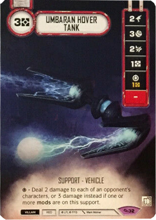Umbaran Hover Tank (ATG) Promo (Card only) Star Wars Destiny Fantasy Flight Games   