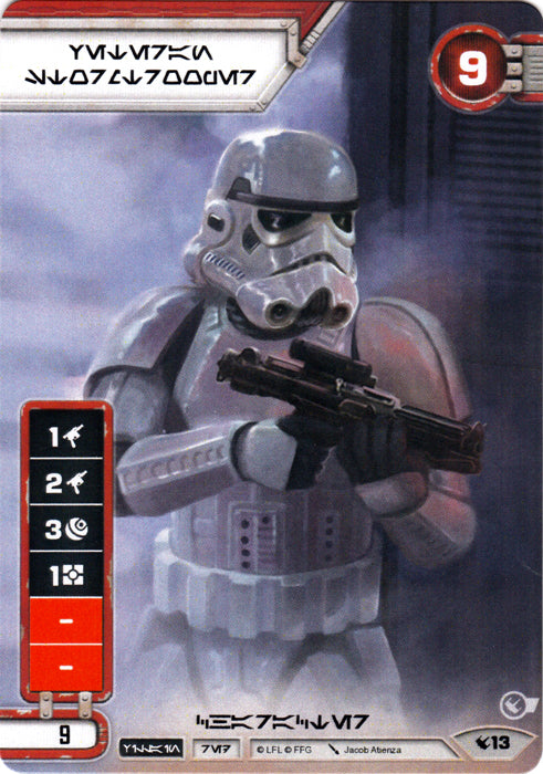 Veteran Stormtrooper (LEG) Aurebesh Promo (Card Only) Star Wars Destiny Fantasy Flight Games   