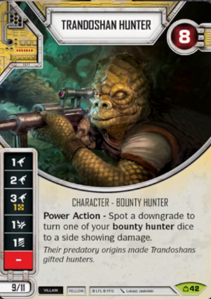 Trandoshan Hunter (CM) Rare Star Wars Destiny Fantasy Flight Games   