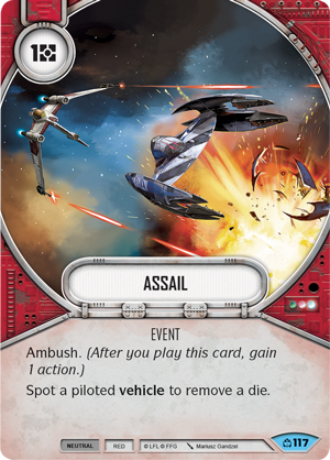 Assail (CM) Common Star Wars Destiny Fantasy Flight Games   