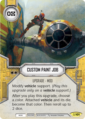 Custom Paint Job (CM) Uncommon Star Wars Destiny Fantasy Flight Games   