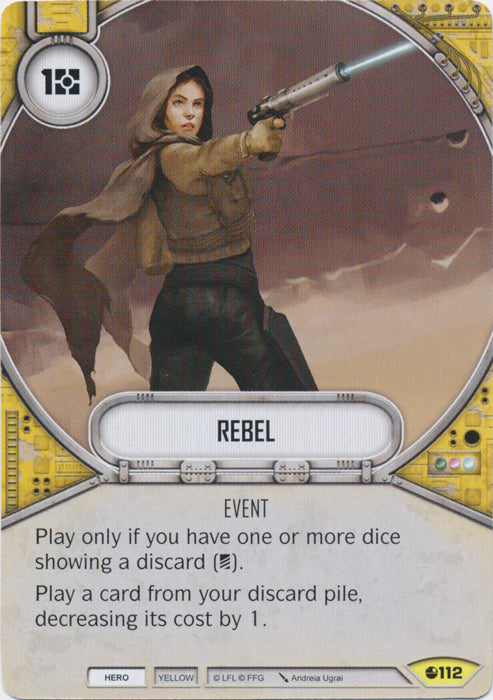 Rebel (SoR) Uncommon Star Wars Destiny Fantasy Flight Games   