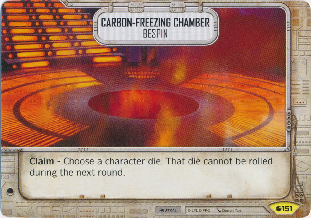 Carbon-freezing Chamber - Bespin (SoR) Uncommon Star Wars Destiny Fantasy Flight Games   